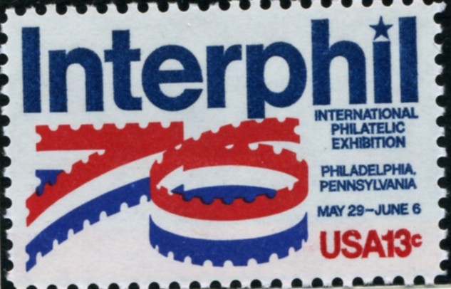 Scott 1632 13 Cent Stamp Interphil Exhibition