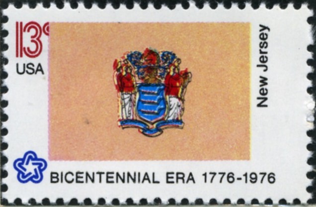 Scott 1635 13 Cent Stamp New Jersey State Flag