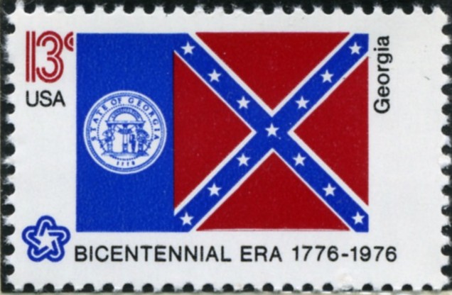 Scott 1636 13 Cent Stamp Georgia State Flag