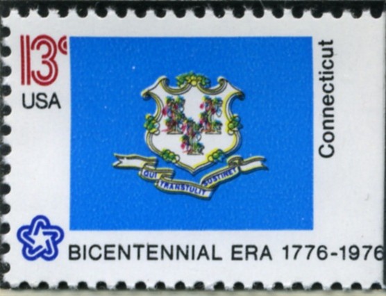 Scott 1637 13 Cent Stamp Connecticut State Flag