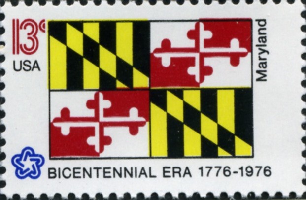 Scott 1639 13 Cent Stamp Maryland State Flag