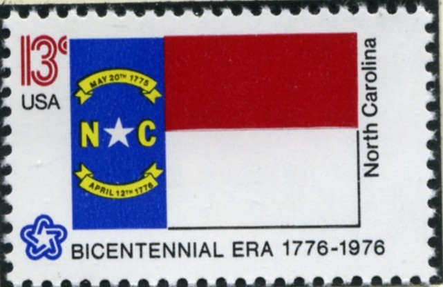 Scott 1644 13 Cent Stamp North Carolina State Flag