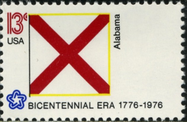 Scott 1654 13 Cent Stamp Alabama State Flag