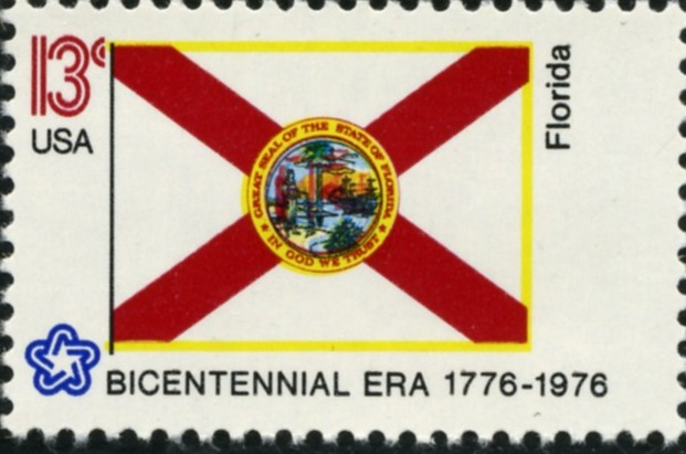 Scott 1659 13 Cent Stamp Florida State Flag