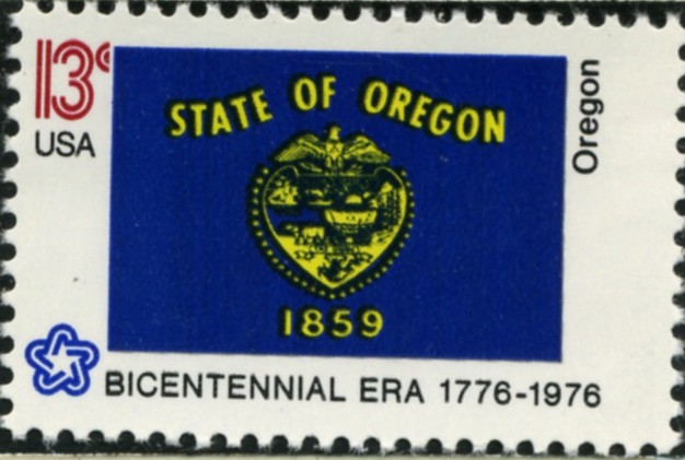 Scott 1665 13 Cent Stamp Oregon State Flag