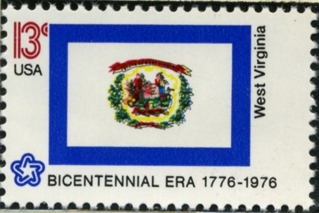 Scott 1667 13 Cent Stamp West Virginia State Flag