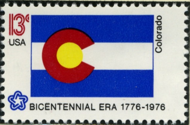 Scott 1670 13 Cent Stamp Colorado State Flag