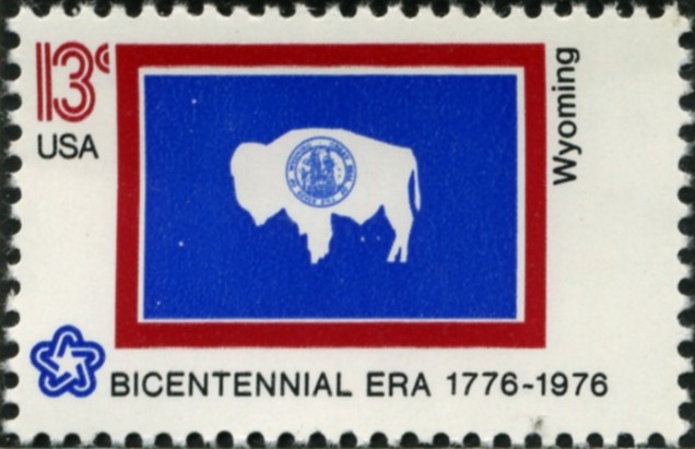 Scott 1676 13 Cent Stamp Wyoming State Flag