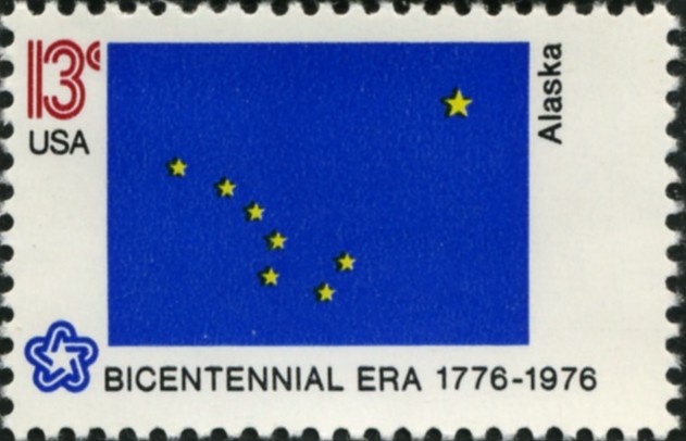 Scott 1681 13 Cent Stamp Alaska State Flag