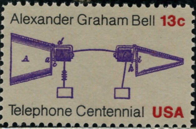 Scott 1683 13 Cent Stamp Telephone Centennial