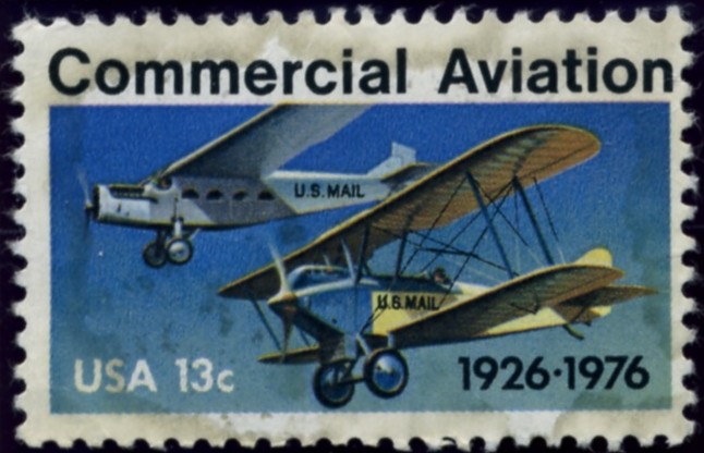 Scott 1684 13 Cent Stamp Commercial Aviation