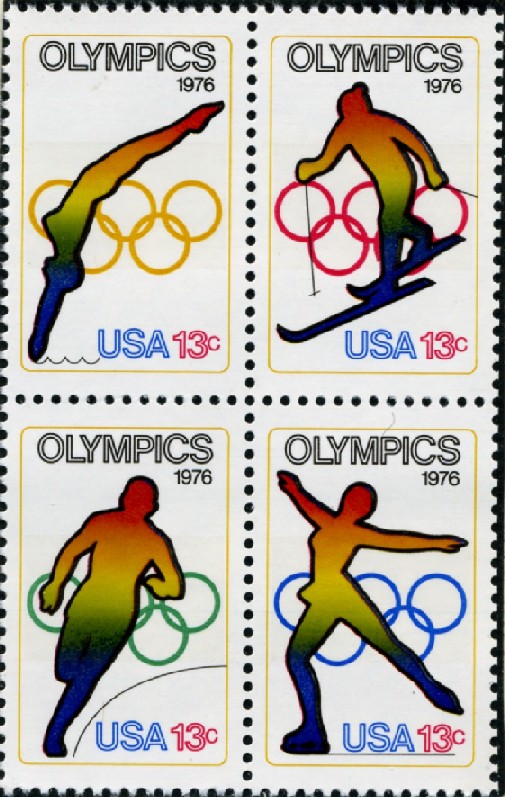 Scott 1695 to 1698 13 Cent Stamps Olympics