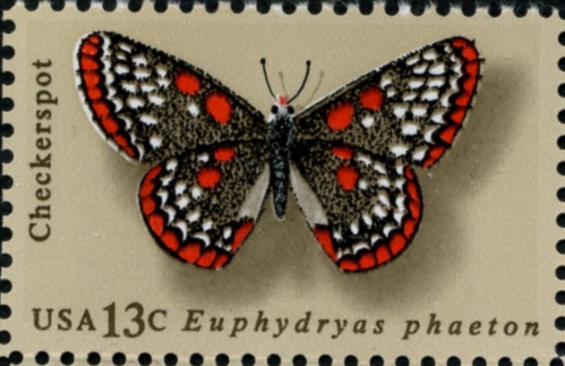 Scott 1713 13 Cent Stamp Checkerspot Butterfly