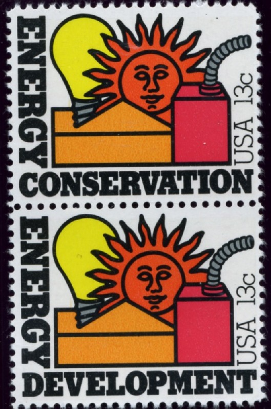 Scott 1723 and 1724 13 Cent Stamps Energy Conservation and Development