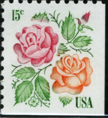 Scott 1737 15 Cent Stamp Roses