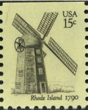 Scott 1739 15 Cent Stamp Rhode Island Windmill