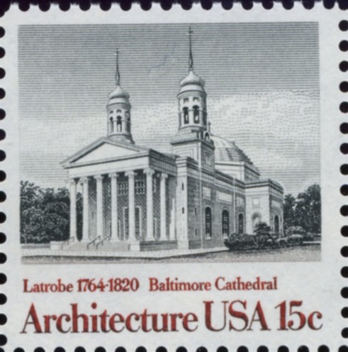 Scott 1780 15 Cent Stamp Architecture Baltimore Cathedral