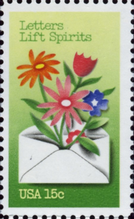 Scott 1807 15 Cent Stamps Letters Lift Spirits