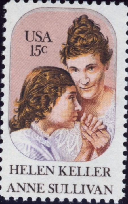 Scott 1824 15 Cent Stamp Helen Keller and Anne Sullivan