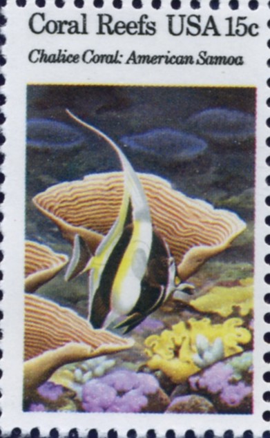 Scott 1829 15 Cent Stamps Chalice Coral American Samoa