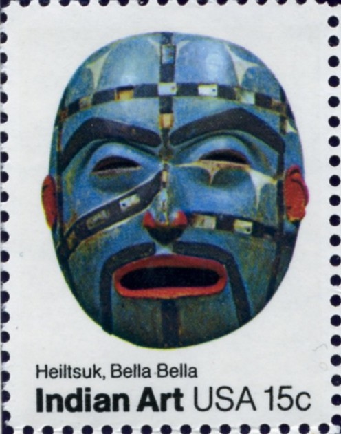 Scott 1834 15 Cent Stamp Indian Art Mask Heiltsuk Bella Bella