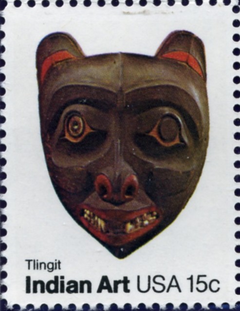 Scott 1836 15 Cent Stamp Indian Art Mask Tlingit