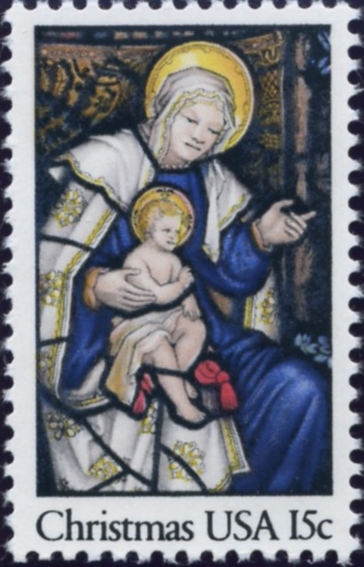 Scott 1842 15 Cent Christmas Stamp Madonna and Child