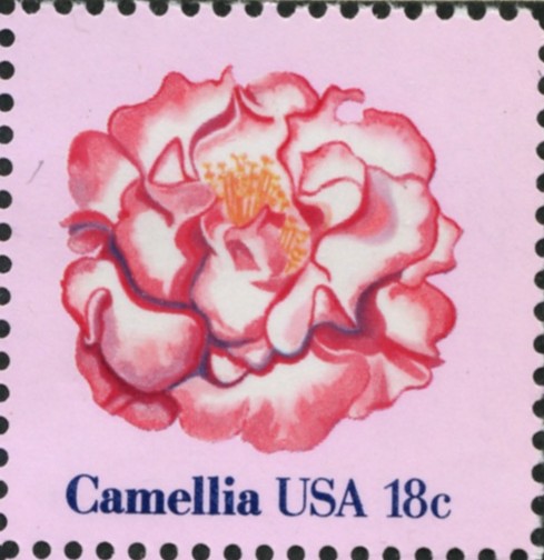 Scott 1877 18 Cent Stamp Camellia