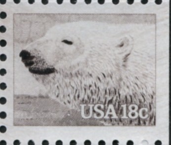 Scott 1885 18 Cent Stamp Polar Bear