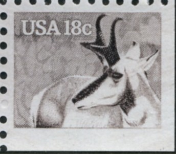 Scott 1889 18 Cent Stamp Pronghorn Antelope