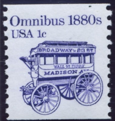 Scott 1897 1 Cent Coil Stamp Omnibus