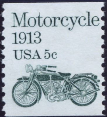 Scott 1899 5 Cent Coil Stamp Motorcycle