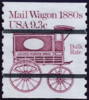 Scott 1903 9.3 Cent Bulk Rate Precanceled Coil Stamp Mail Wagon