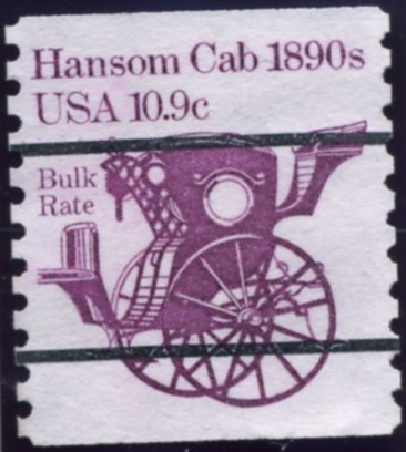 Scott 1904 10.9 Cent Bulk Rate Precanceled Coil Stamp Hansom Cab