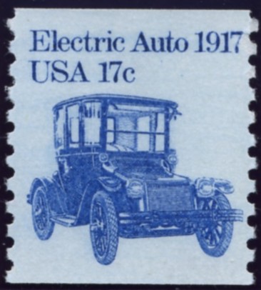 Scott 1906 17 Cent Coil Stamp Electric Auto
