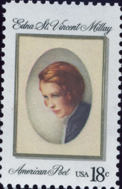 Scott 1926 18 Cent Stamp Edna St Vincent Millay American Poet