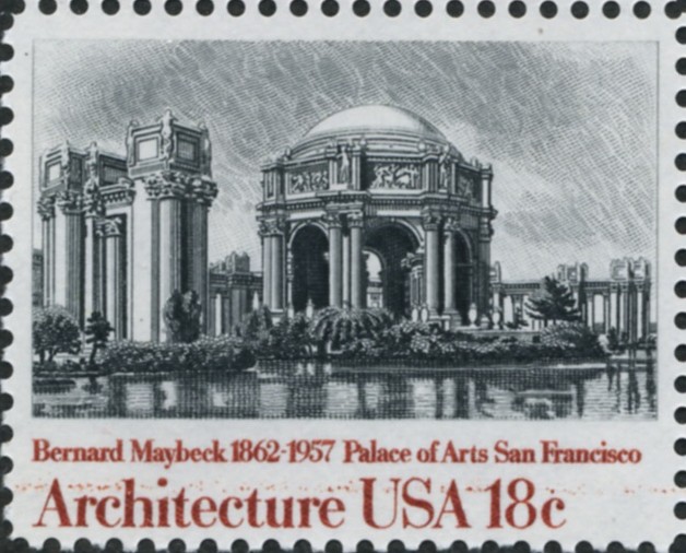 Scott 1930 18 Cent Stamp Architecture Palace Of Arts San Francisco by Bernard Maybeck