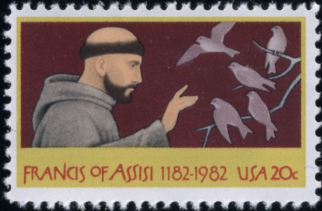 Scott 2023 20 Cent Stamp Francis of Assisi