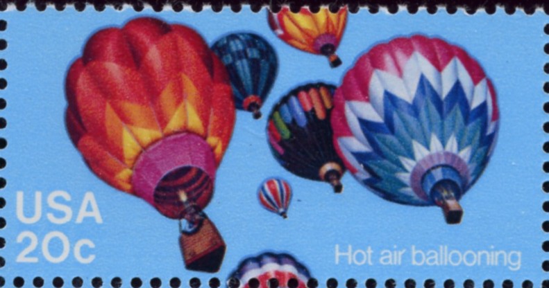 Scott 2033 20 Cent Stamp Ballooning Hot Air Balloons