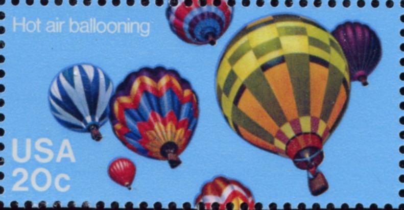 Scott 2034 20 Cent Stamp Ballooning Hot Air Balloons