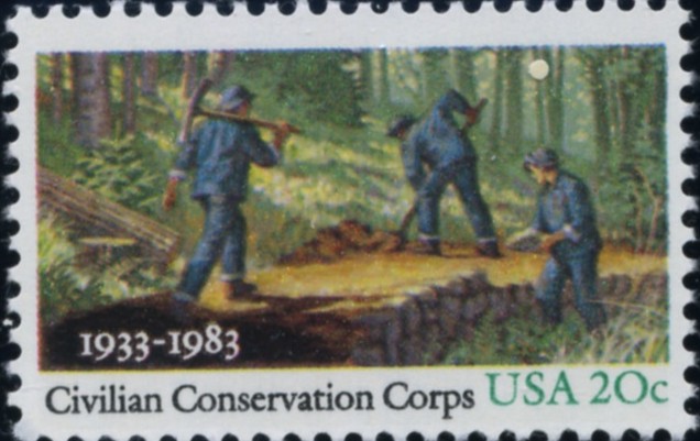 Scott 2037 20 Cent Stamp Civilian Conservation Corps