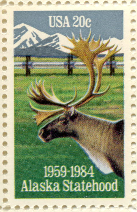 Alaska Statehood 20 Cent Stamp Scott 2066
