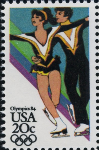 Scott 2067 20 Cent Stamps 1984 Winter Olympics Ice Dancing