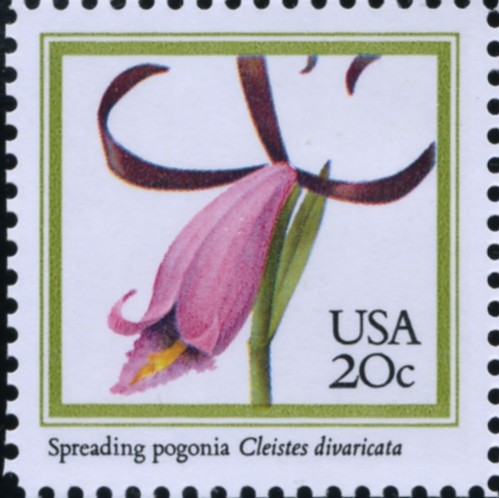 Scott 2078 20 Cent Stamp Spreading Pogonia Flower