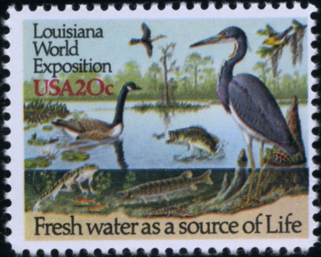 Scott 2086 20 Cent Stamp Louisiana World Exposition Fresh Water