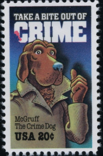 Scott 2102 20 Cent Stamp McGruff The Crime Dog