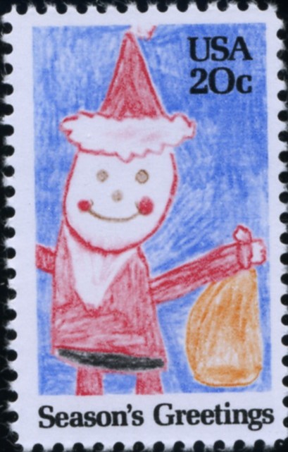 Scott 2108 20 Cent Christmas Stamp Santa Claus