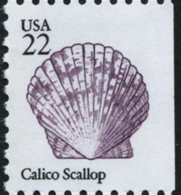 Scott 2120 22 Cent Stamp Calico Scallop Seashell
