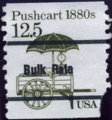 Scott 2133 12.5 Cent Bulk Rate Precanceled Stamp Pushcart