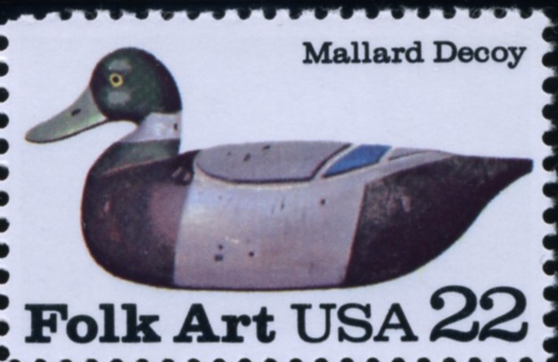 Scott 2139 22 Cent Stamp Folk Art Mallard Decoy